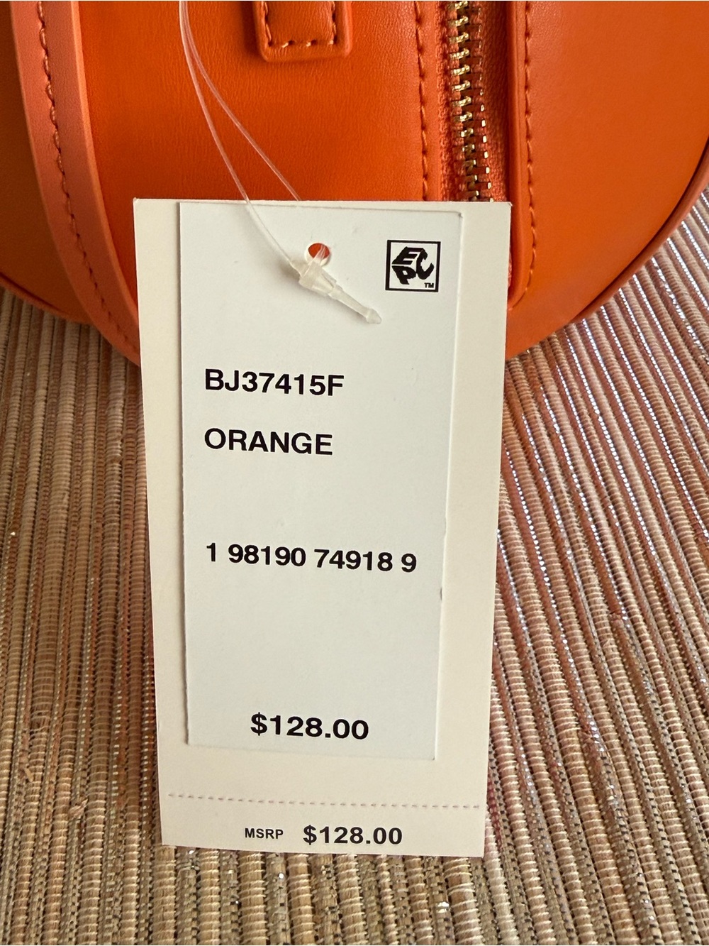 NEW Betsey Johnson Kitsch NO GUTS NO GLORY Pumpkin Crossbody In Orange - Picture 8 of 16